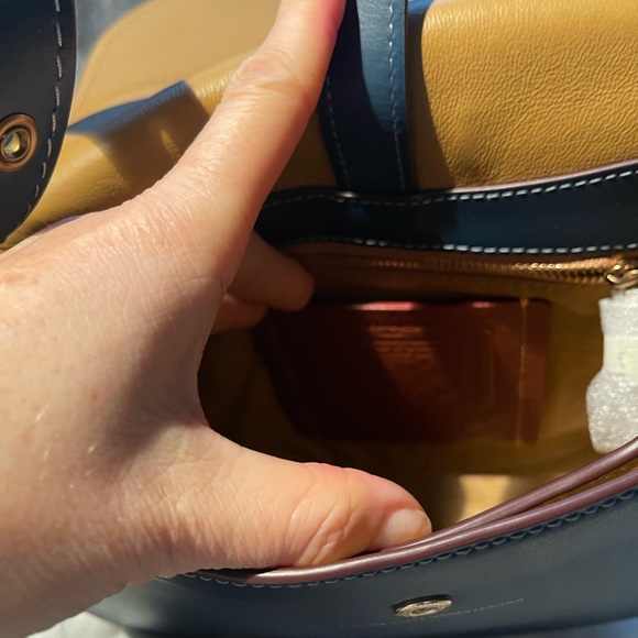 Coach 1941 Saddle Bag 23. Like new. Dark denim. - Picture 8 of 14